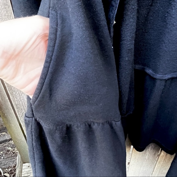 Hard Tail Forever Tiered Bamboo Cotton Jacket in Black Sz M - Picture 12 of 16